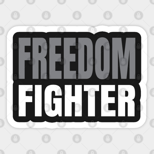 Freedom Fighter Sticker by UrbanLifeApparel